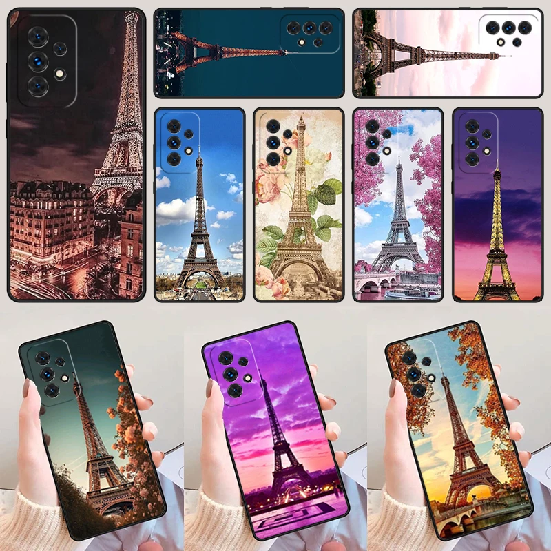 France Paris Eiffel Tower For Samsung Galaxy A52 A72 A73 A20e A21S A50 A70 A11 A12 A42 A31 A40 A51 A71 A32 A80 A91 Phone Case