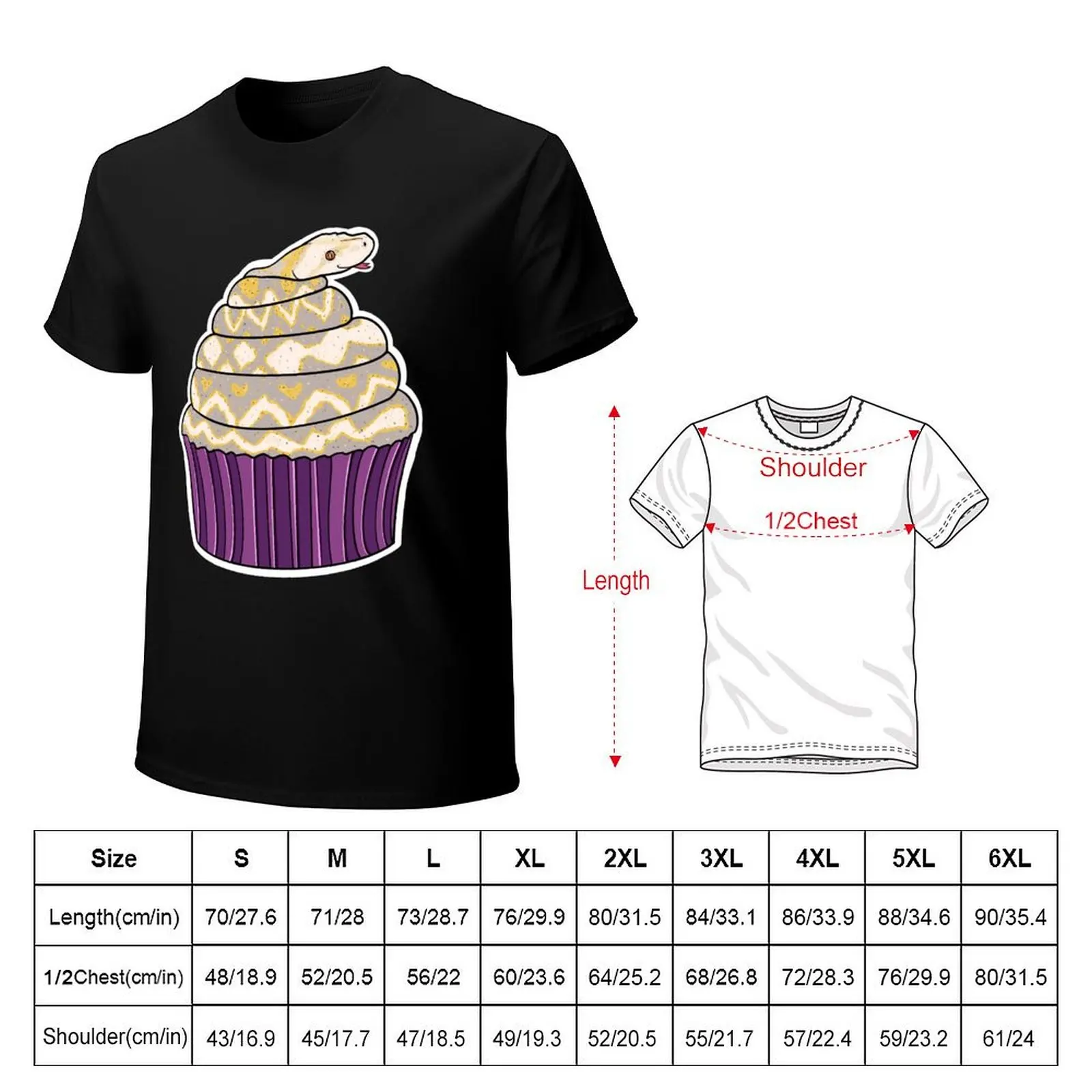 Cupcake the Snek T-Shirt Vintage Style Printed Top