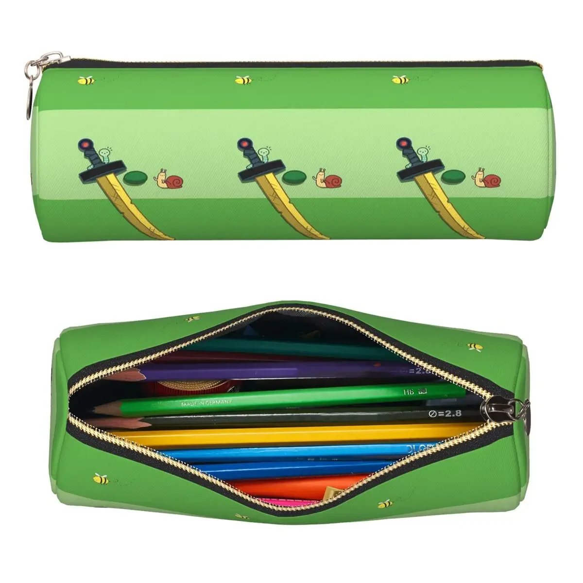 Finn The Human Adventurer Backpack Pencil Cases Pen Holder Cylinder Pen Box Pencil Bag for Boys Girls Stationery Supplies