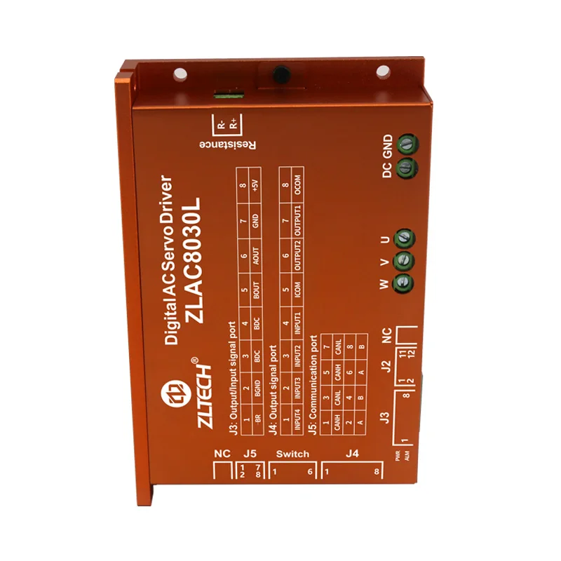 New ZLTECH CANOPEN Modbus RS485 30A-60A 24V-48V 1000W Brushless 3 Phase AGV DC Hub Servo Motor Controller Driver For Handli - view 4