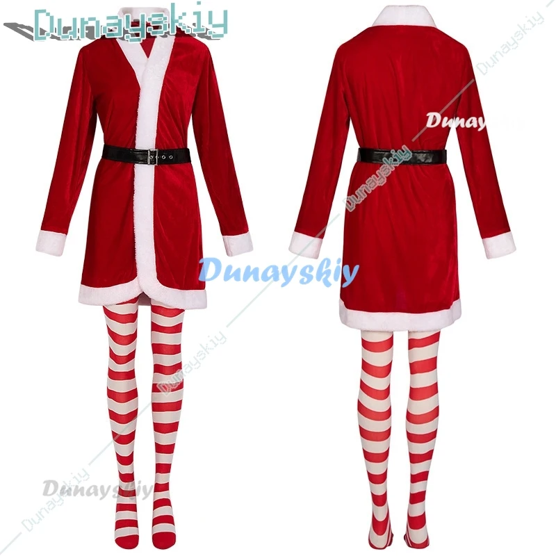 Buddy Elf Costume Christmas Costume Set With Pant Jacket Shoes Hat Belt Easy Cleaning Breathable Christmas Cosplay Party Outfits