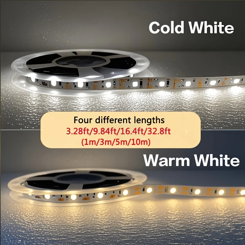 2835 Warm/White 5V USB Intelligent LED Strip Light with Motion Sensor,Suitable for Bedrooms,Kitchens,TV backlighting,Cabinets