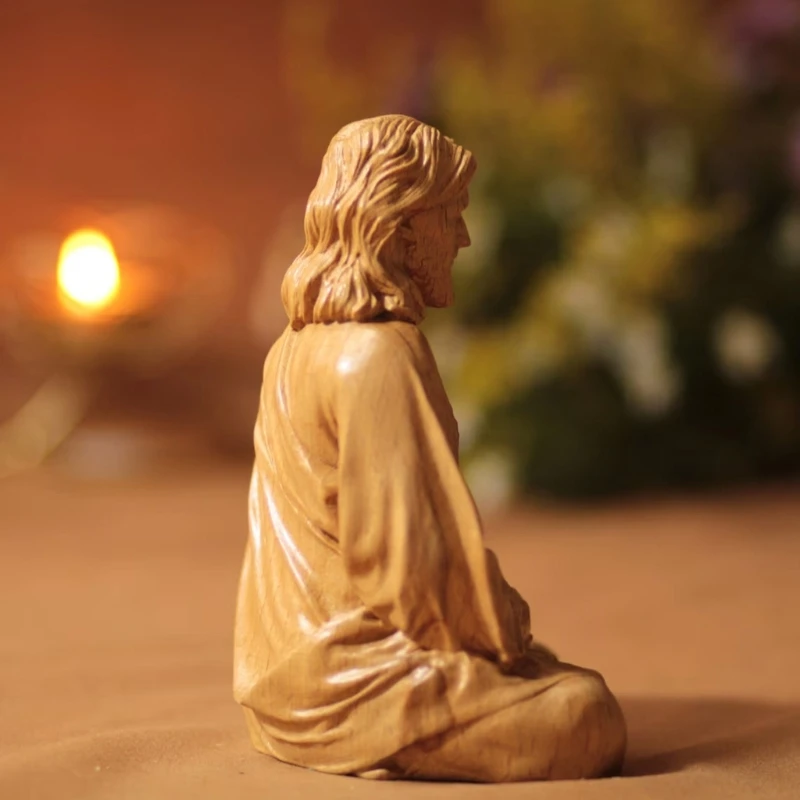 Hars Jezus Christus Standbeeld Voor Trouwe Gelovigen Huis Of Kerk Ornamentatie Handwerk Religieuze Sculptuur 10/15 Cm