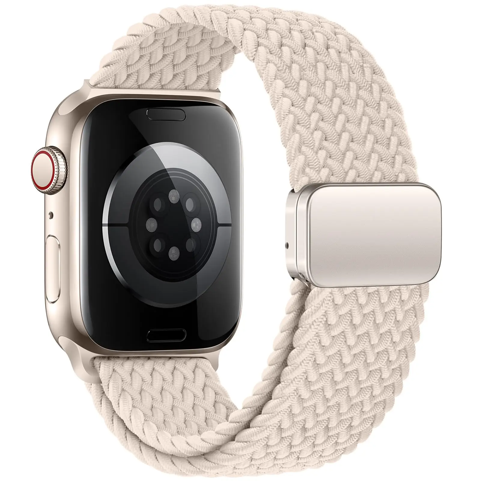 Black Unity Strap For Apple Watch Bands 44mm 40mm 45mm 46mm 41mm Magnetic Braided Bracelet iWatch Series 12 10 11 Ultra 4 3 SE 9