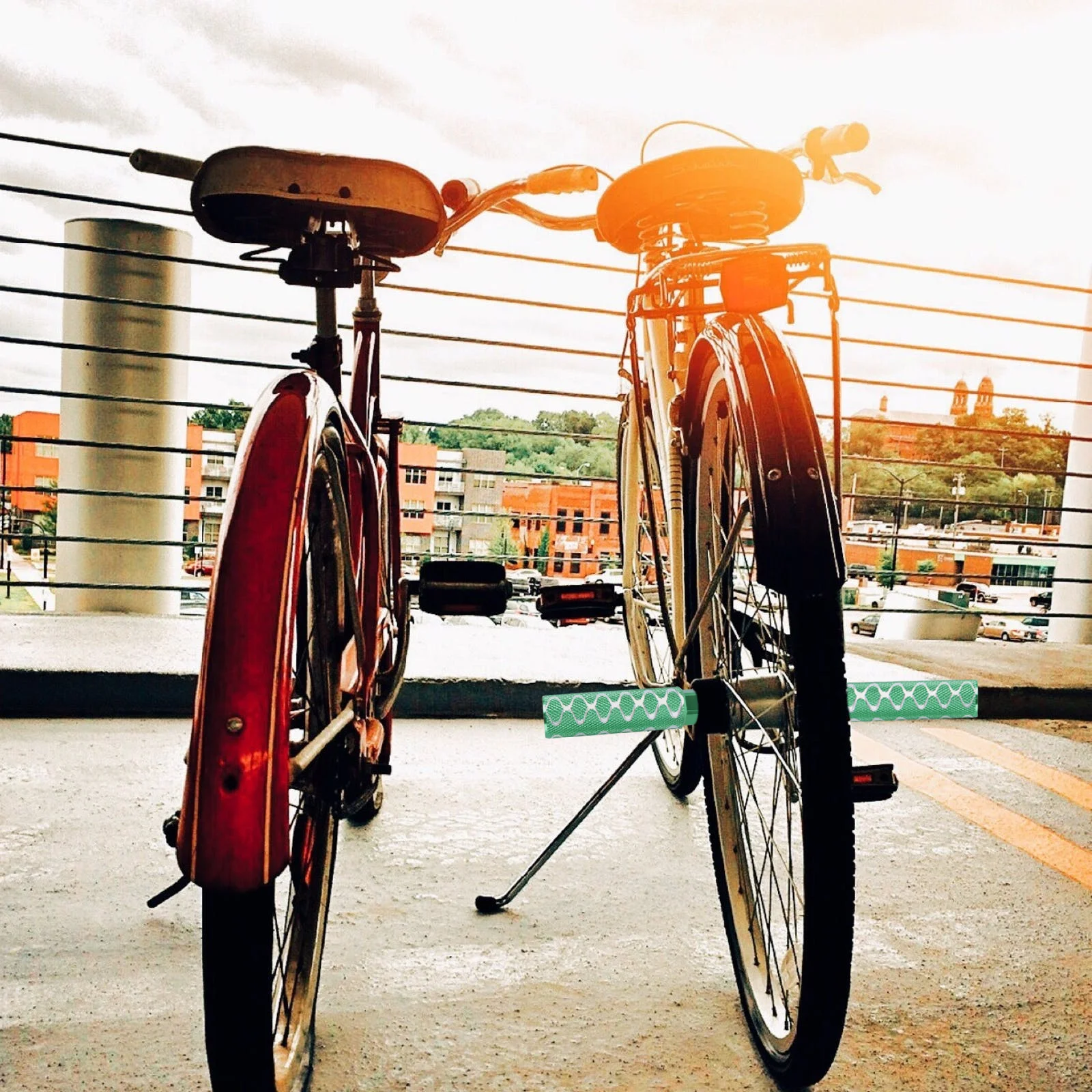 

1Pair Bicycle Pedal Aluminum Alloy Stunt Pegs Durable Long Footrest Mountain Bike Accessory Wear-Resistant Texture