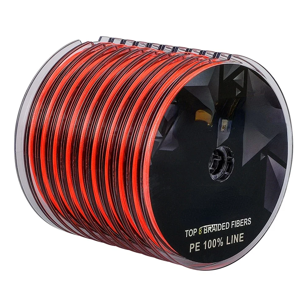 China 1000m multi color pe line braided 8 strands fishing line