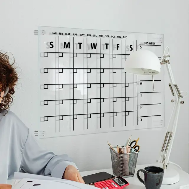 Reusable Acrylic Dry Erase Calendar Monthly Calendar Whiteboard Study Wall Weekly Planner Schedule Itinerary Note Board Supplies Reusable Acrylic Dry Erase Calendar Monthly Calendar Whiteboard Study Wall Weekly Planner Schedule Itinerary Note Board Supplies