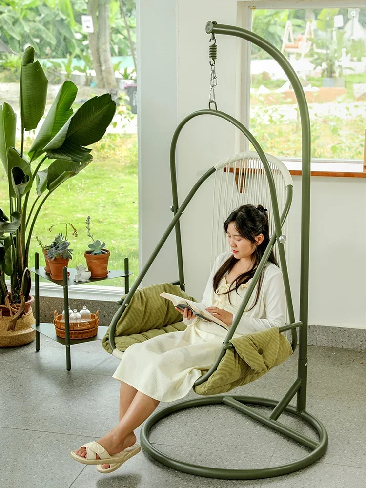 Nordic Hanging Chair, Balcony, Household Rocking Chair, Indoor Lazy Person, Leisure Swing Chair, Hanging Basket, Rattan Chair