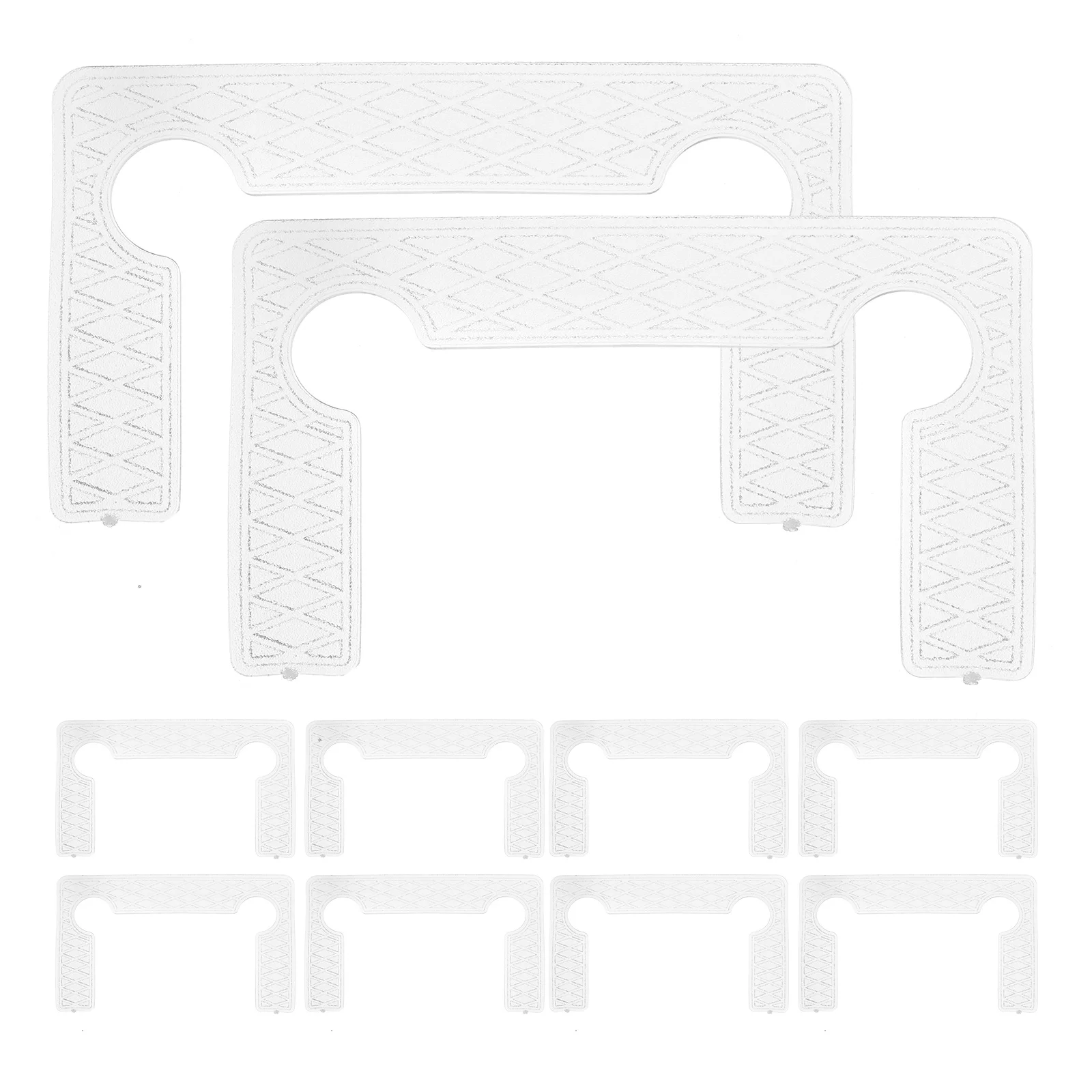 

40 Pcs Bathroom Clip Gasket Glass Hinge Shower Doors Part Rubber Pads for Hinges