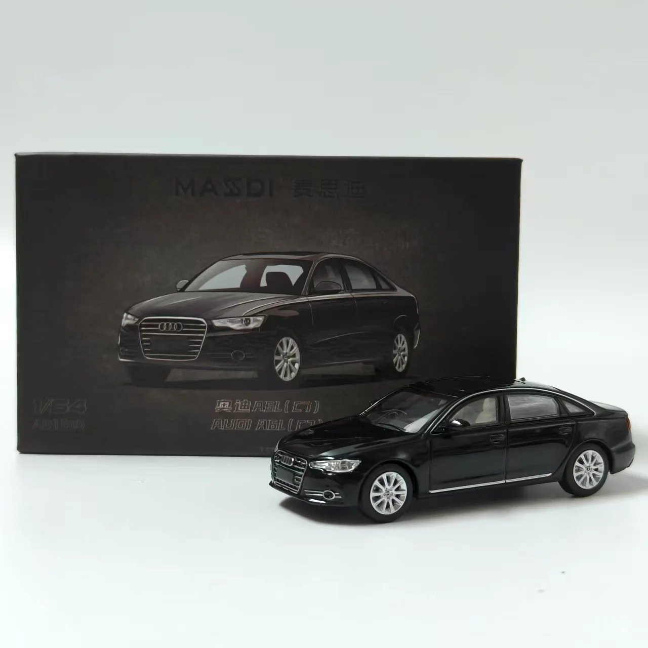 Diecast 1/64 Skala Audi A6L C7 Legierung Auto Modell Sammeln Spielzeug Geschenk Souvenir Display Ornament