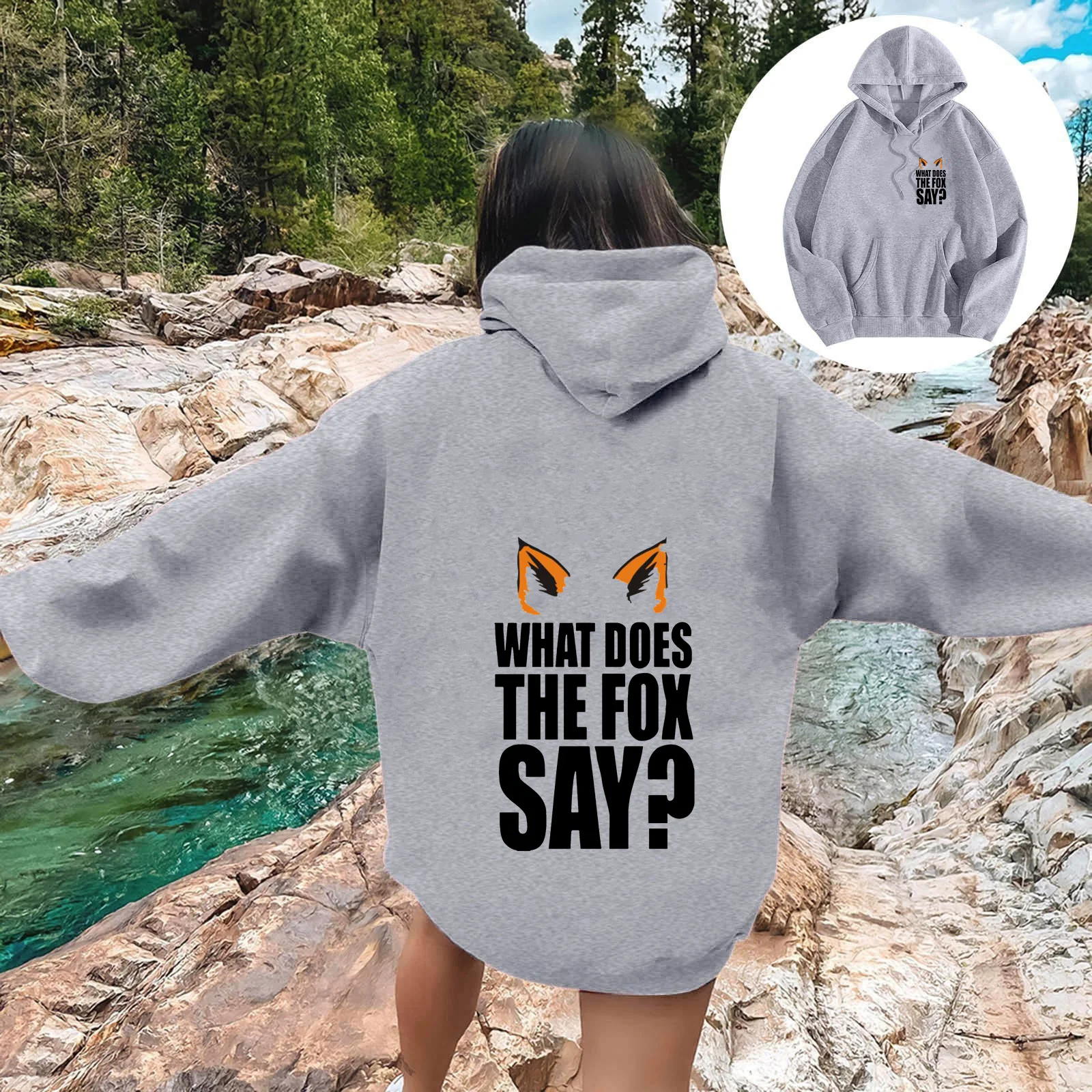 Women Sweatshirts Loose New Street Round Neck Letter Printed Female Hoodie Pullover Casual Sport Top Spring Autumn 2025