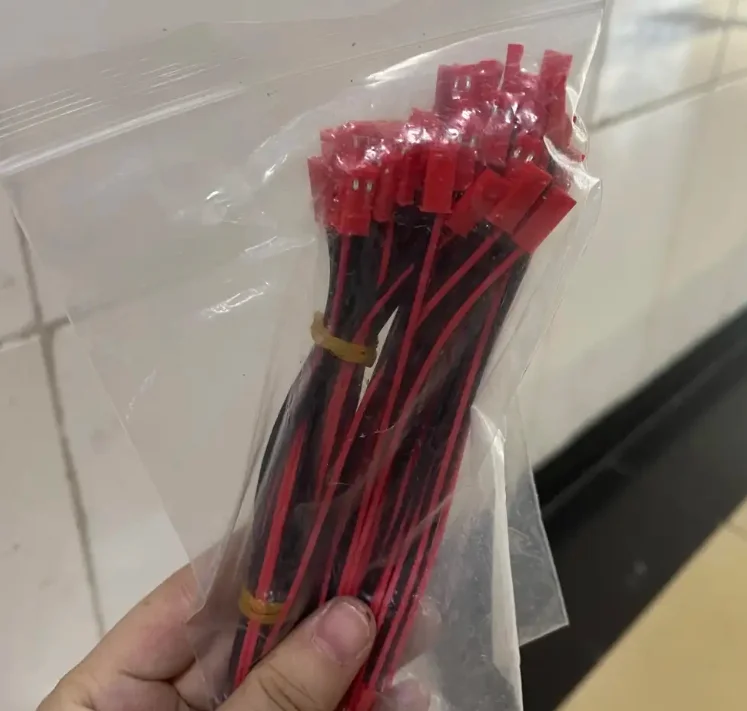 Clearance Sale 5Pair JST-2P red shell male and female plug wire aerial plug wire patch cord connection wire 10CM