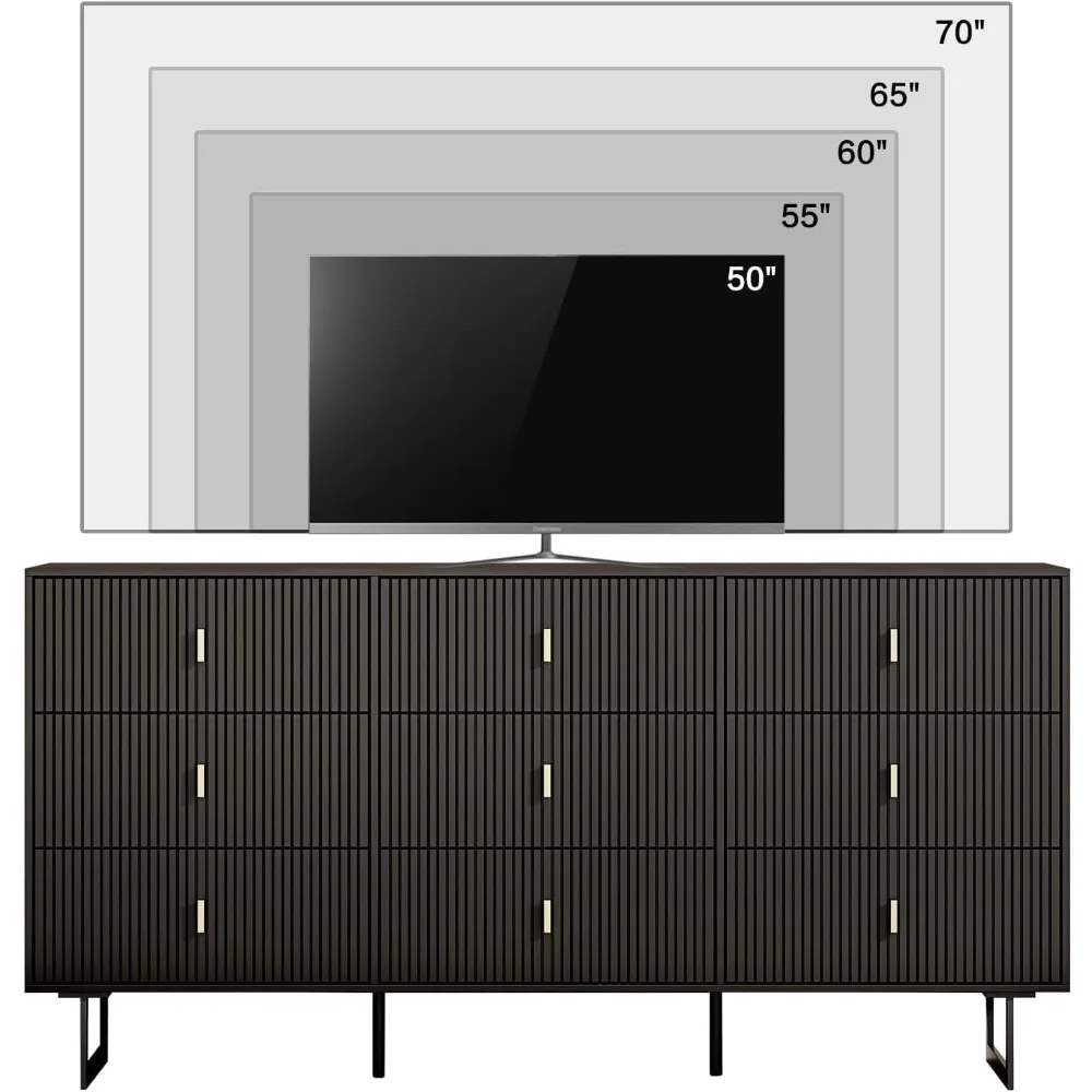 خزانة تخزين معاصرة ذات 9 أدراج للملابس والتنظيم، مناسبة لمساحات المعيشة وغرف النوم والقاعات #6