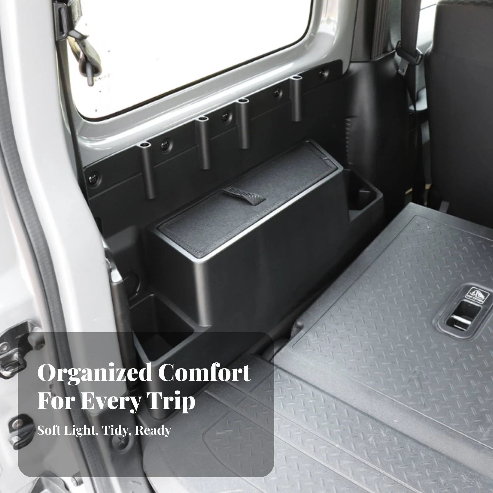 2 Pieces Rear Cargo-Box Armrest Screw-Fixed Car Armrest Storage Box Side-Pocket Storage Unit Space-Saving Wear-Resistant