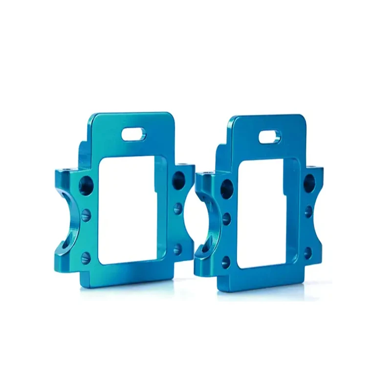

Custom CNC machined blue anodized aluminum alloy fixing bracket Equipment connection frame Special-shaped mounting fixtures