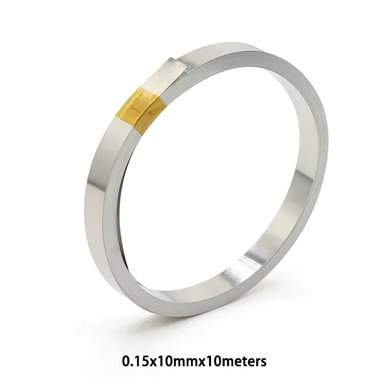 10 متر/لفة 18650 بطارية ليثيوم أيون النيكل مطلي موصل الشريط 0.1 مللي متر 0.12 مللي متر 0.15 مللي متر 0.2 مللي متر باتري موصل بقعة لحام حزام ناقل من الفولاذ