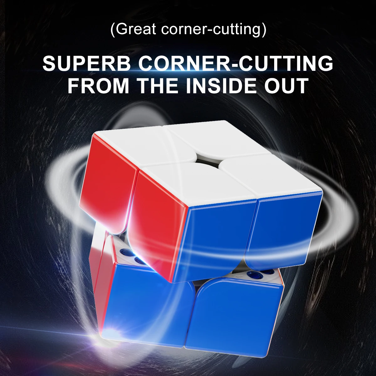 [ECube] YJ MGC Beta 2x2 مكعب سرعة مغناطيسي أساسي بدون ملصقات نظام مغناطيسي للمكعب السحري لأداء مستقر سلس