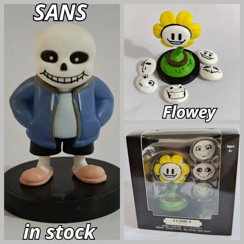

Hot Game Character Undertale Sans Flowey The Human Pvc Action Figures Office Desktop Decoration Ornament Doll Collection Model ﻿