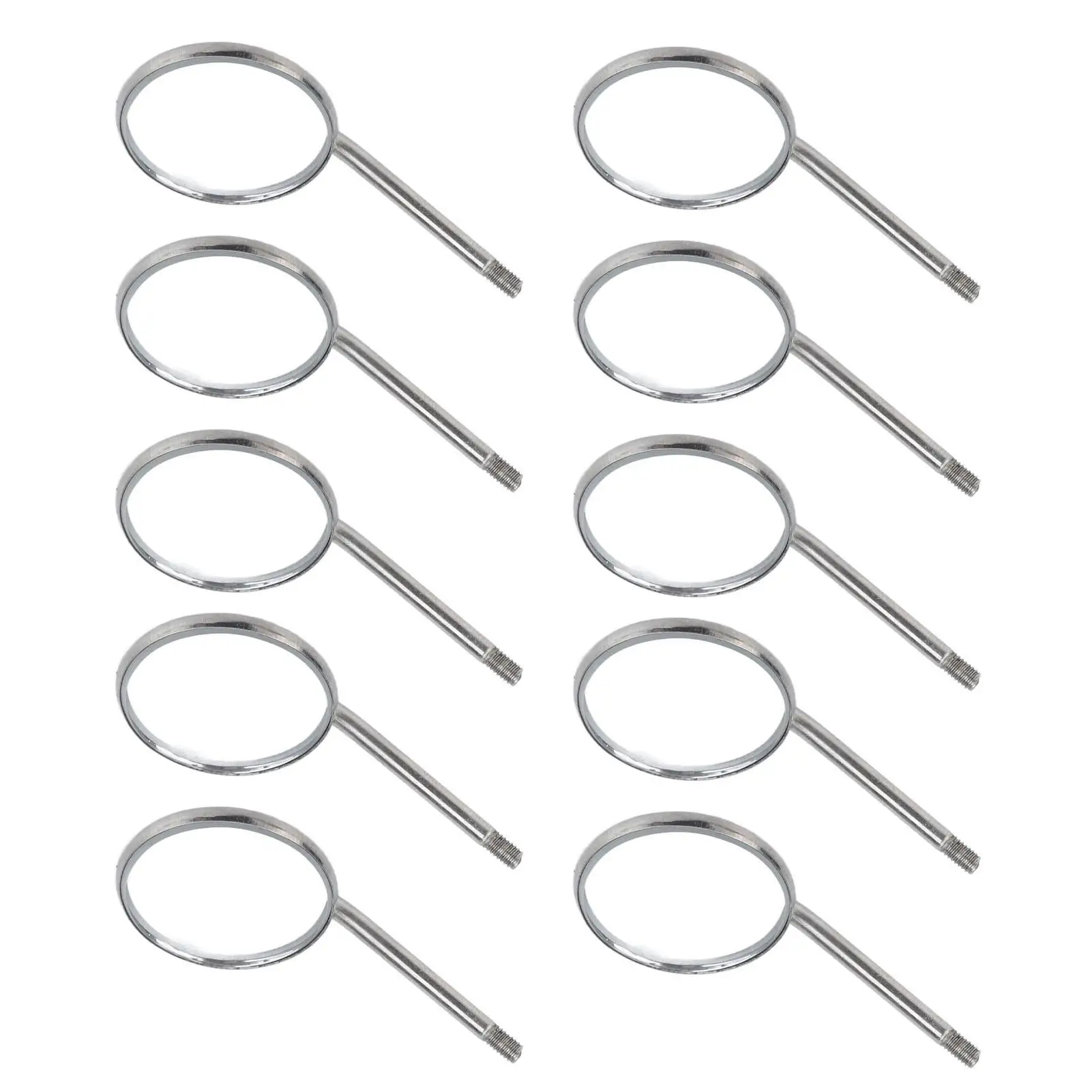 10 قطع من الفولاذ المقاوم للصدأ من النوع 4 مجموعة مرآة فحص الأسنان للعناية بالفم ومستلزمات النظافة #5