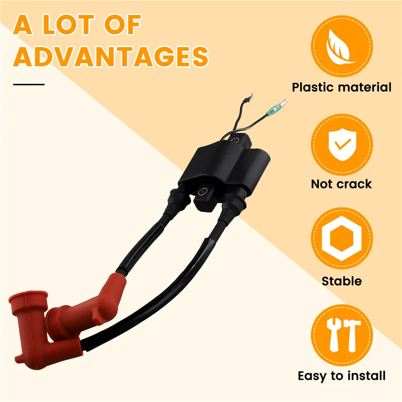 الدقة 339-879147T71 ملف الإشعال للمحرك الخارجي لـ Mercury Quicksilver 10HP 15HP 20HP Nissan Tohatsu 3BJ-06040-0 3BJ06040 #3