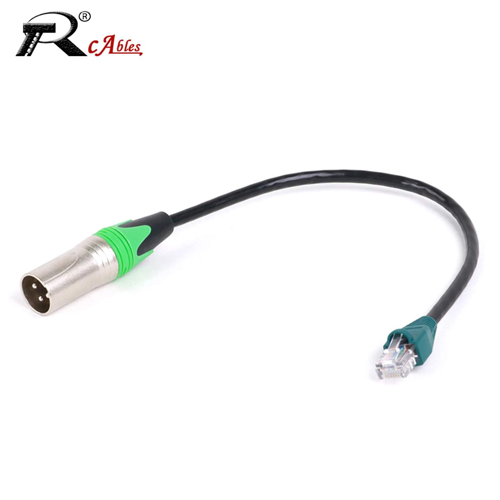 

3pin XLR Male to RJ45 Network Connector Adapter Converter CAT6/CAT5 UTP Cable for Microphone Behringer Speaker Systems and Radio