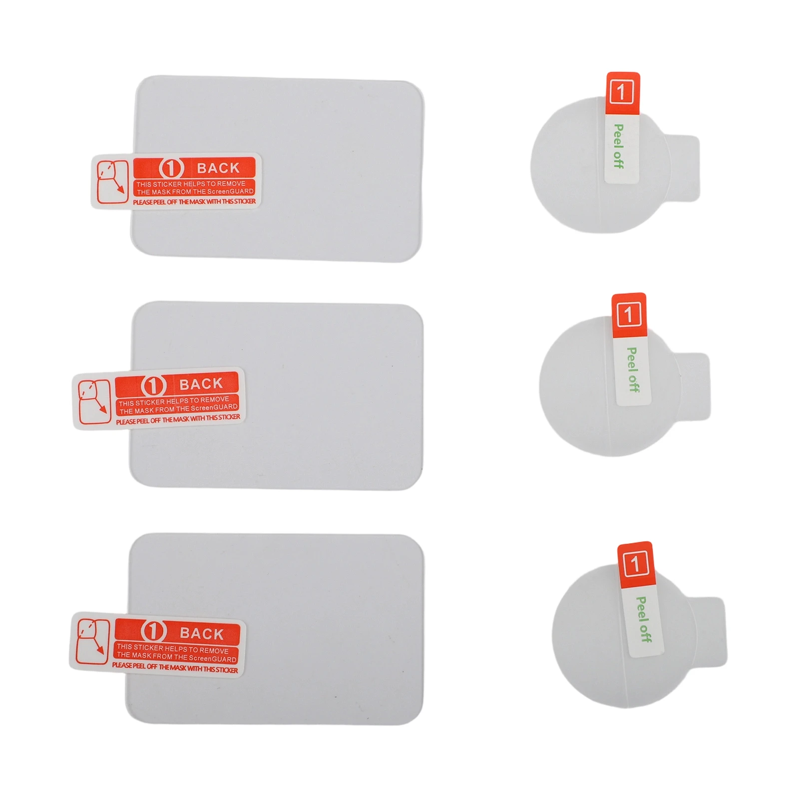 3 Pack Ultra HD Tempered Glass Screen Protector For DJI  With 9H Hardness Scratch Resistant Film And Soft Lens Covers