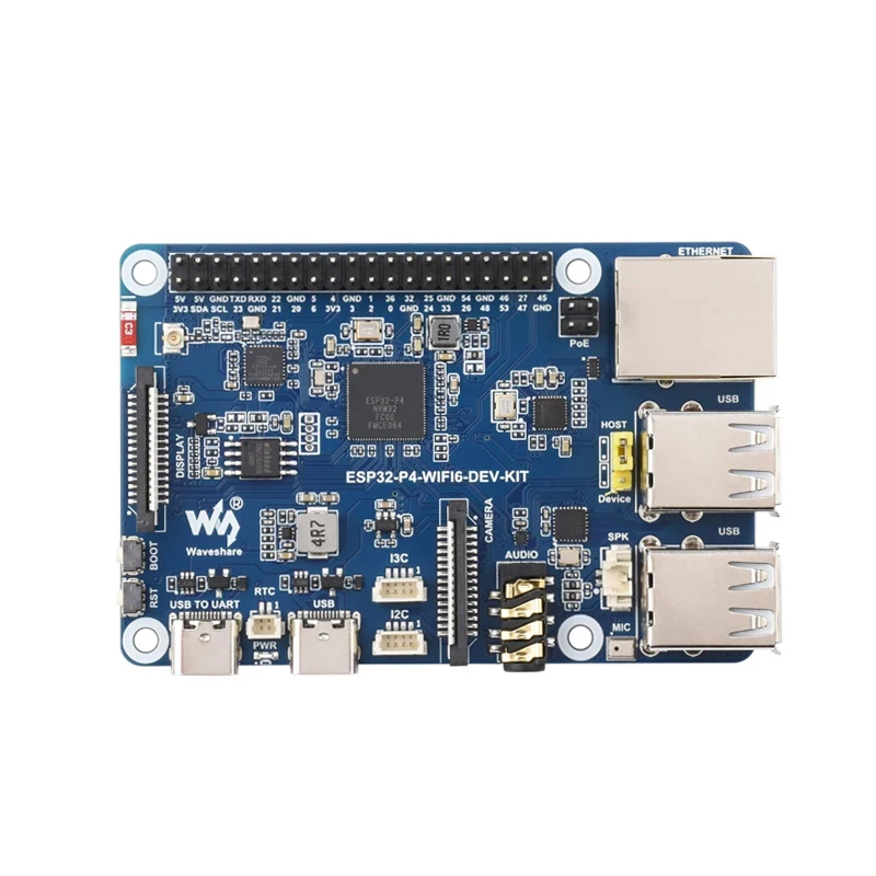 ESP32-P4-WIFI6-DEV-KIT Development Board, Rich Human-Interfaces,Based On ESP32-P4 And ESP32-C6,Supports Wi-Fi