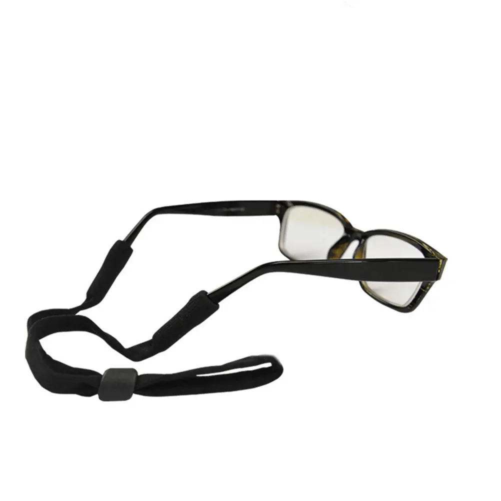 

Black High Stretch Nylon Running Mountain Climbing Glasses Rope Non Slip Adjustable Eyeglasses Strap Eyewear Holder Cord Lanyard