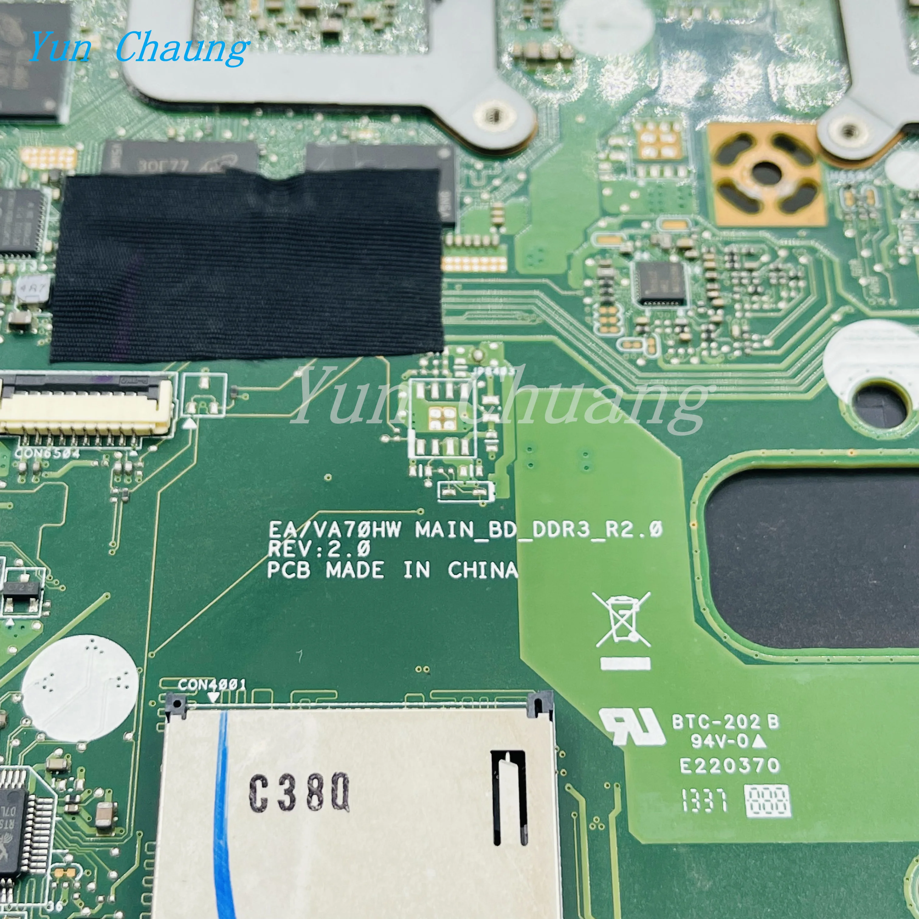 Imagem -03 - Mainboard para Acer Aspire V3772 V3-772g Placa-mãe do Portátil com Gt750m 4gb Placa de Vídeo Hd4600 100 Trabalho Nbm7411001 ea Va70hw