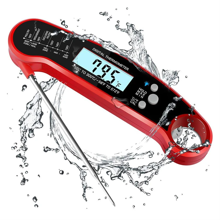 Digital Meat Thermometer High Accuracy Instant Read Food Thermometer with Backlight for Grilling Cooking BBQ Kitchen Tool