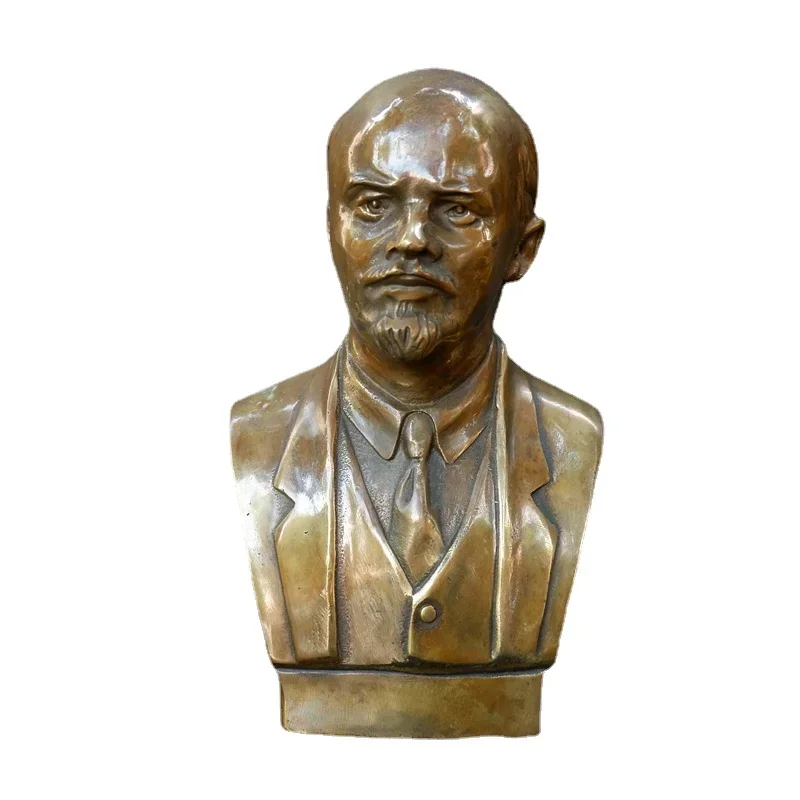 

[Crafts] Soviet union Great Communist Lenin Bust Bronze Statue model home decoration room table ornaments Bar office decoration