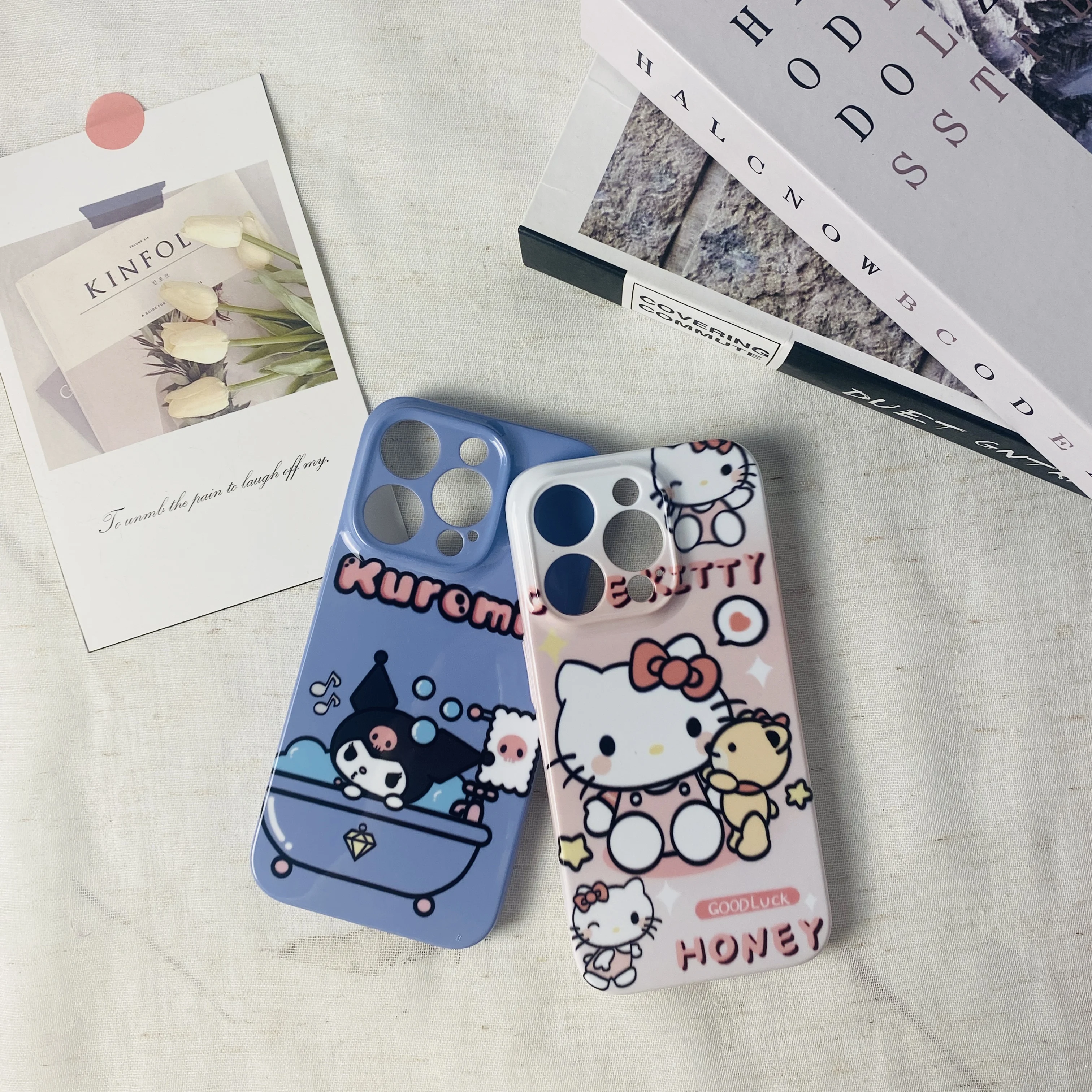 Cartoon Phone Case   Girls Cute Anti-drop  For Apple iPhone 15 11 16 13 14 Pro Max 12 15 Plus 11Pro  Hello Kitty Shockproof Cove