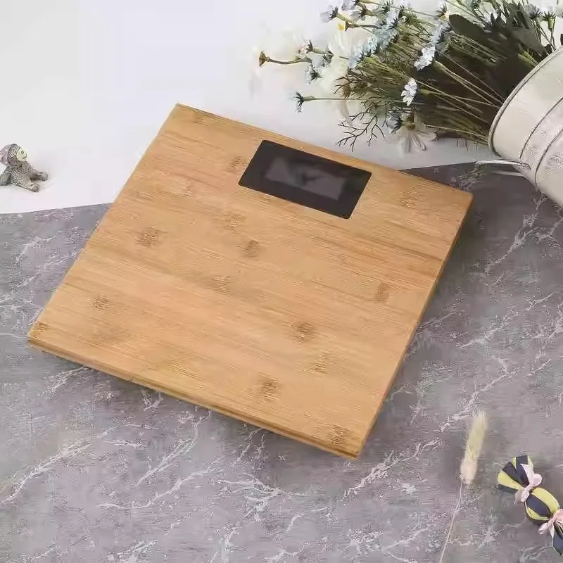 Bamboo and Wood Bathroom Scales, Suitable for Hotel Rooms and Families, with Sturdy and Durable Countertops