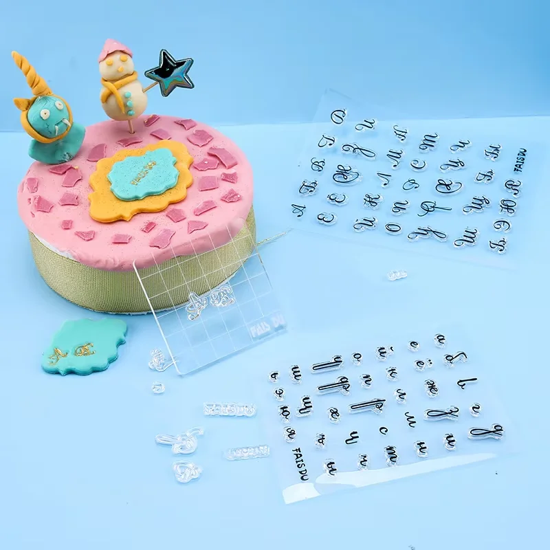 Stamps for Cookies Letters Cake Sweet Letters Stamp Fondant Embossing DIY Alphabet Cutter Pastry Accessories Decorating Tools