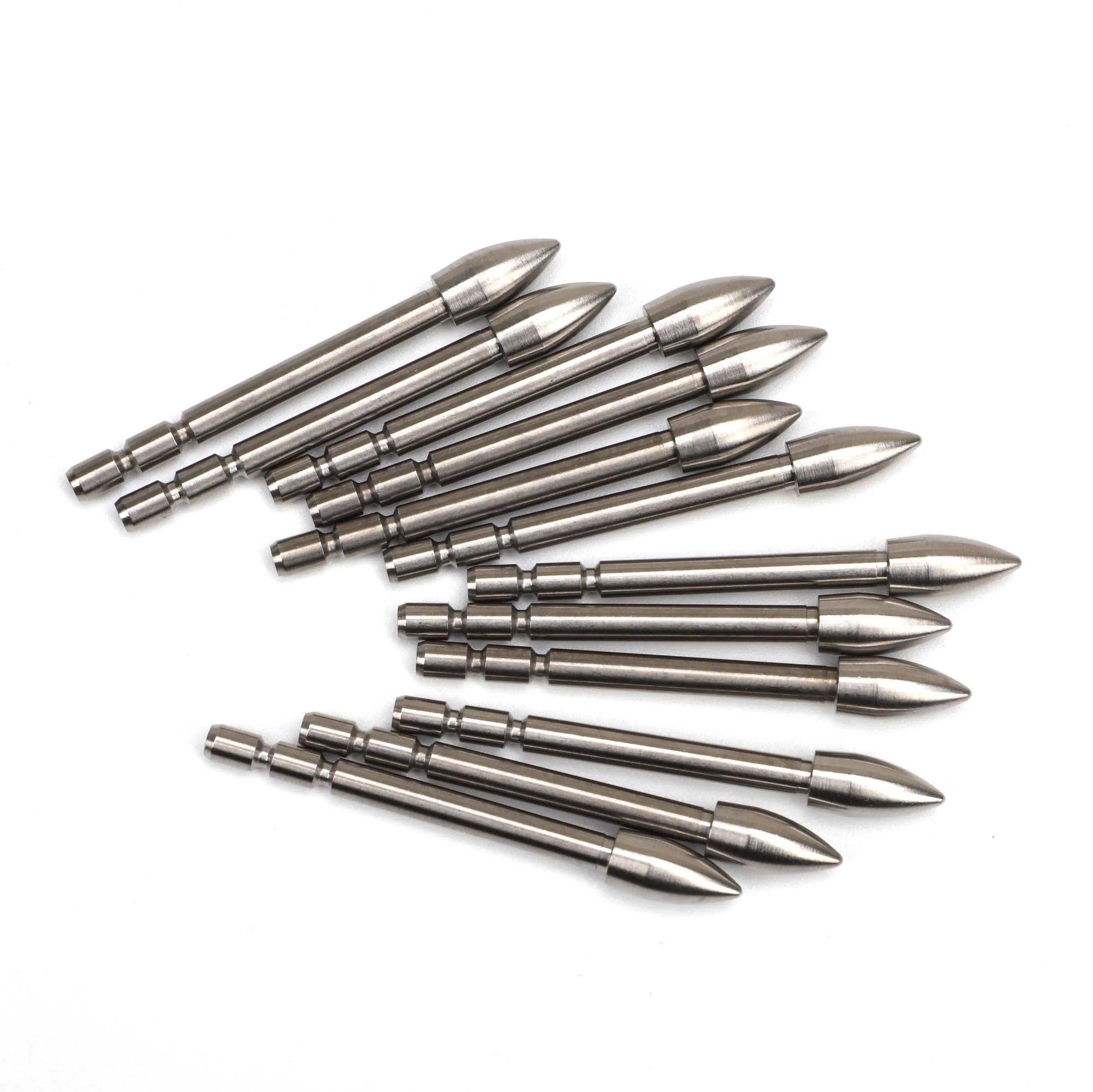 1pcs Tungsten steel Glue-in Arrow Head 100 120 140 grains Archery Hunting Bullet Point for X-10 3.2mm Shaft