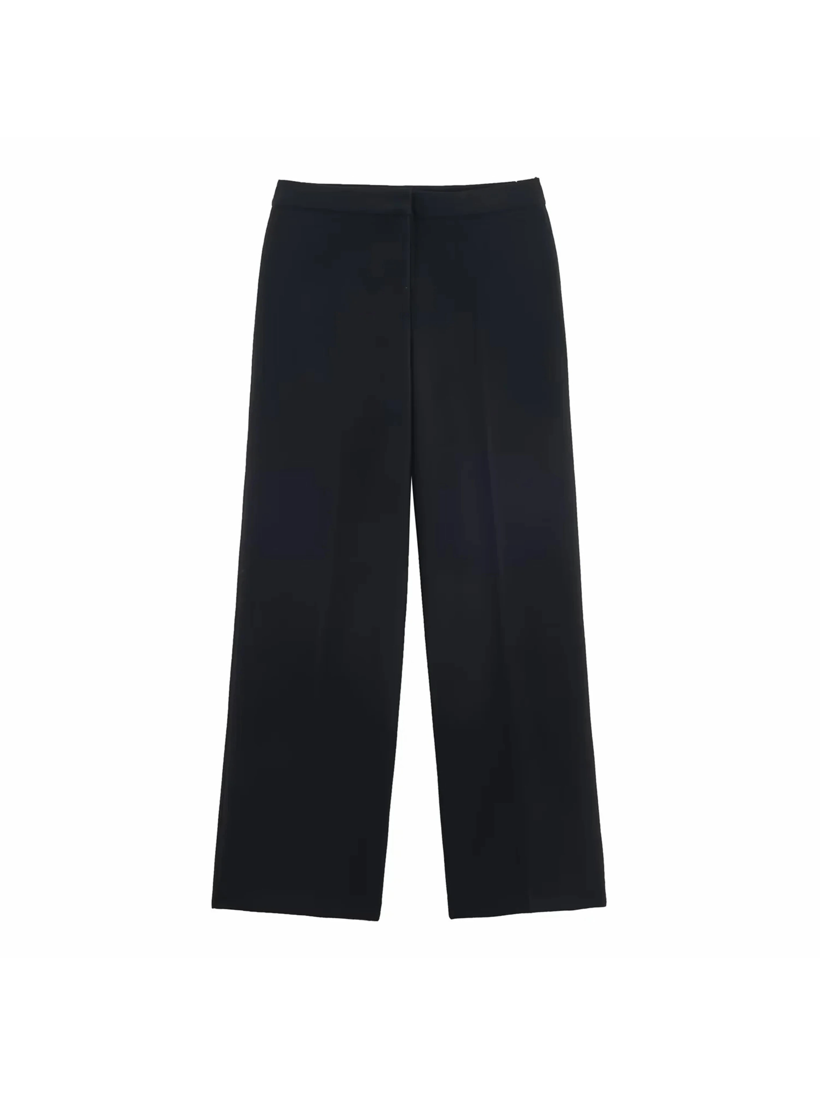 النساء دعوى السراويل قطعتين مجموعة مشبك الديكور طويلة الأكمام السترة معطف مستقيم الساق السراويل 2 قطعة مجموعات شيك امرأة وتتسابق #6