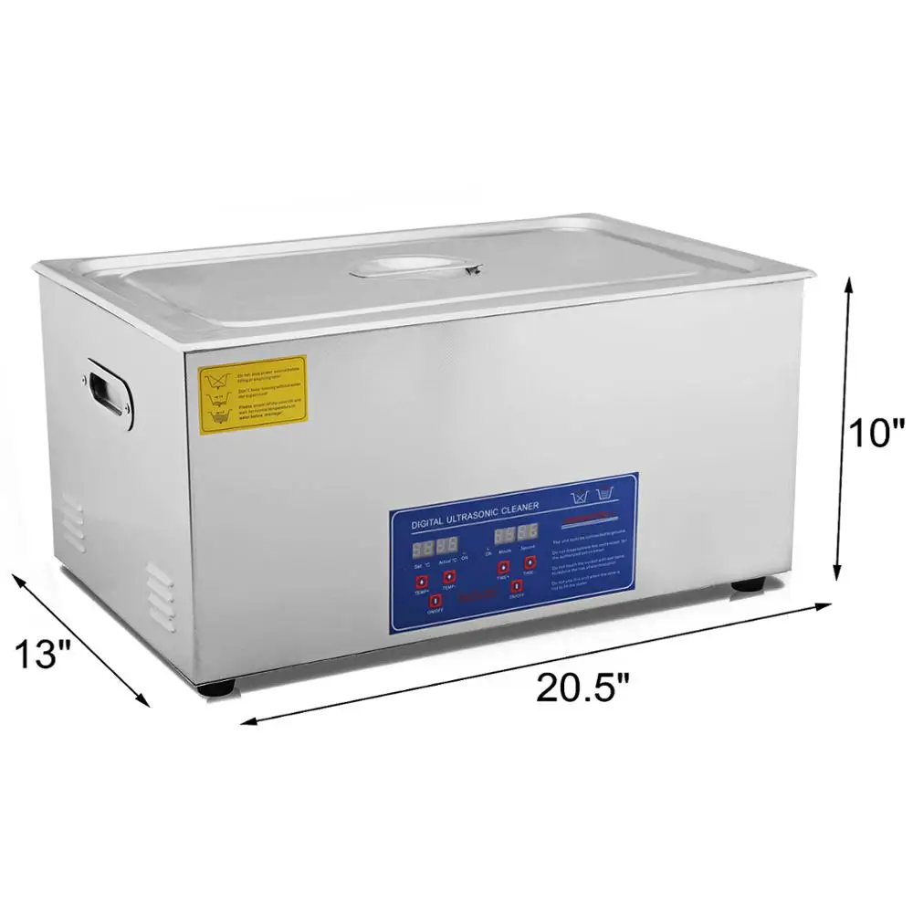 Household/Industrial Transducer Ultrasonic Cleaner 40KHZ 22L Vibration Ultrasound Wave Cleaning Machine With Heating