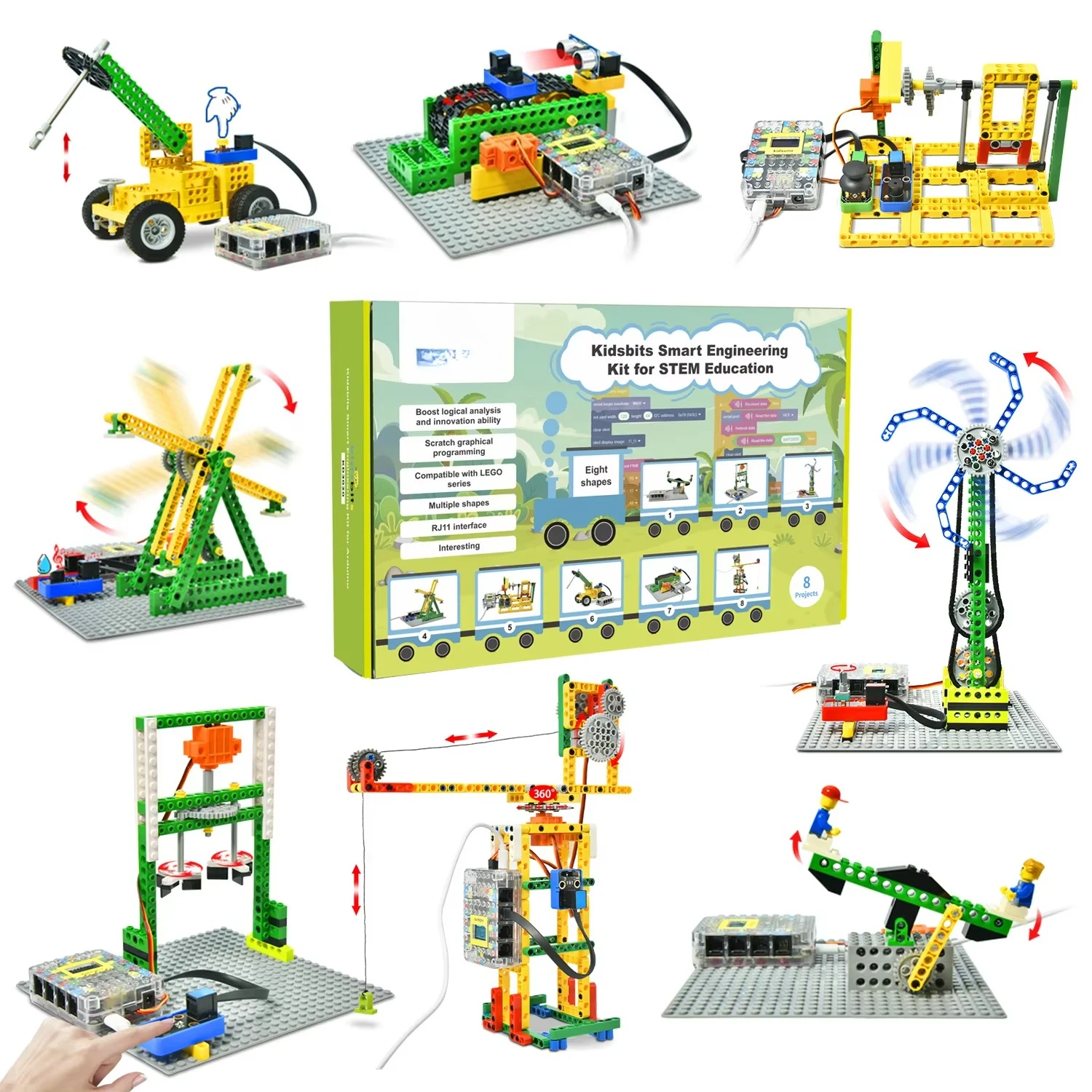 Smart Engineering Kit DIY Electronic Building Blocks Set Scratch Programming Kit for Arduino