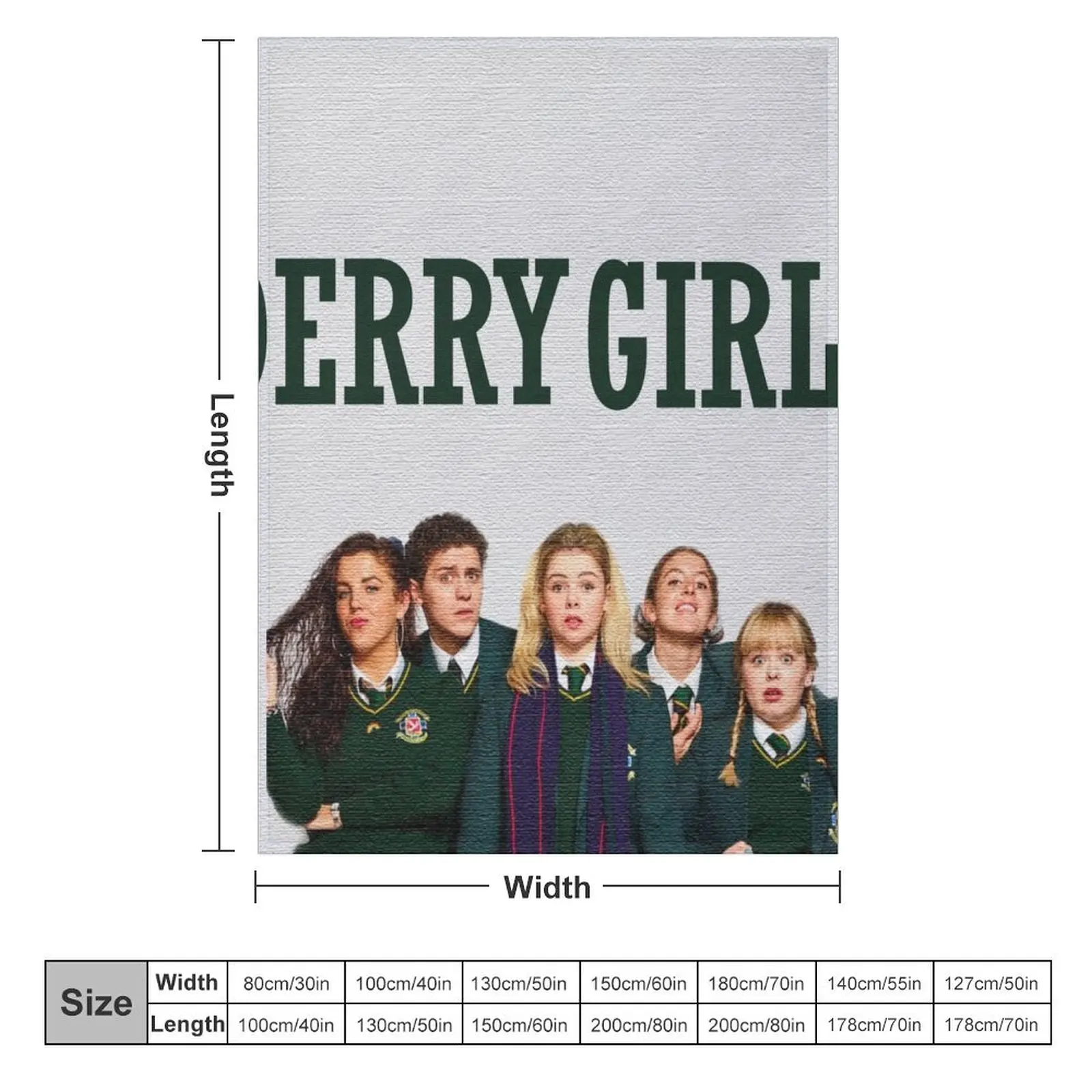 derry girls Throw Blanket Nap Decorative Throw Cute Plaid Blankets