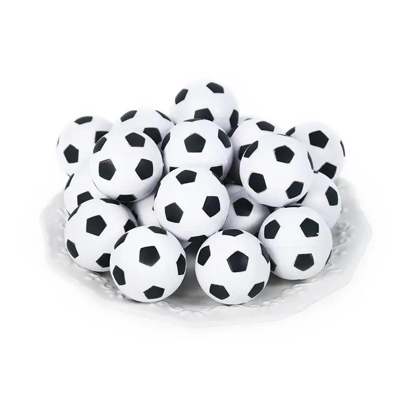 10Pcs Squeeze Soccer Ball Toys Kids Sports Theme Birthday Party Favors Rubber Football Gift Cake Decor Goodie Bag Pinata Filler