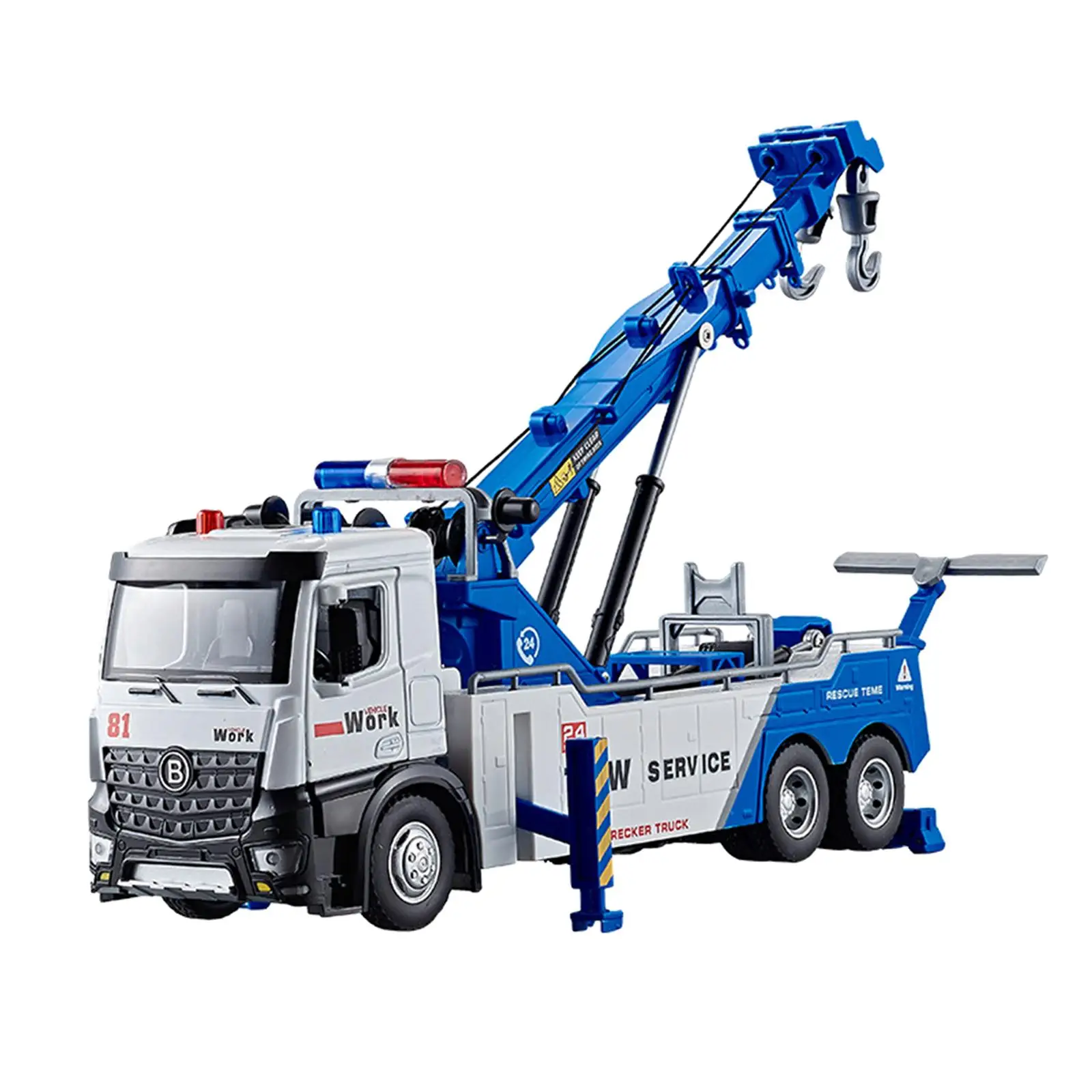 

1/24 Crane Truck Toy for Kids Boys Girls Birthday Gift Engineering Vehicle Party