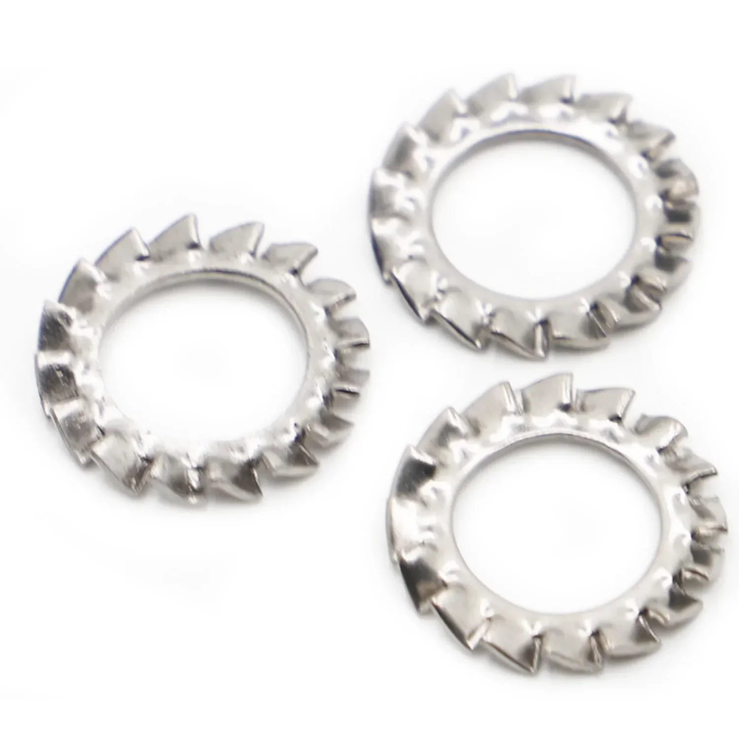 304 Stainless Steel External Toothed Gasket Serrated Lock Washers M2.5 M3 M4 M5 M6 M8 M10 M12 M14 M16 M18 M20