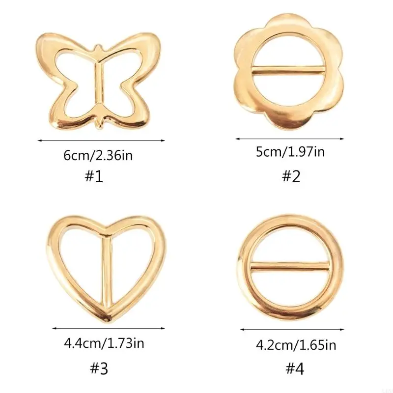 A3PB Einfache Multiple -Typ -Gürtelschnalle Elegante westliche Schals Schleiergewichte