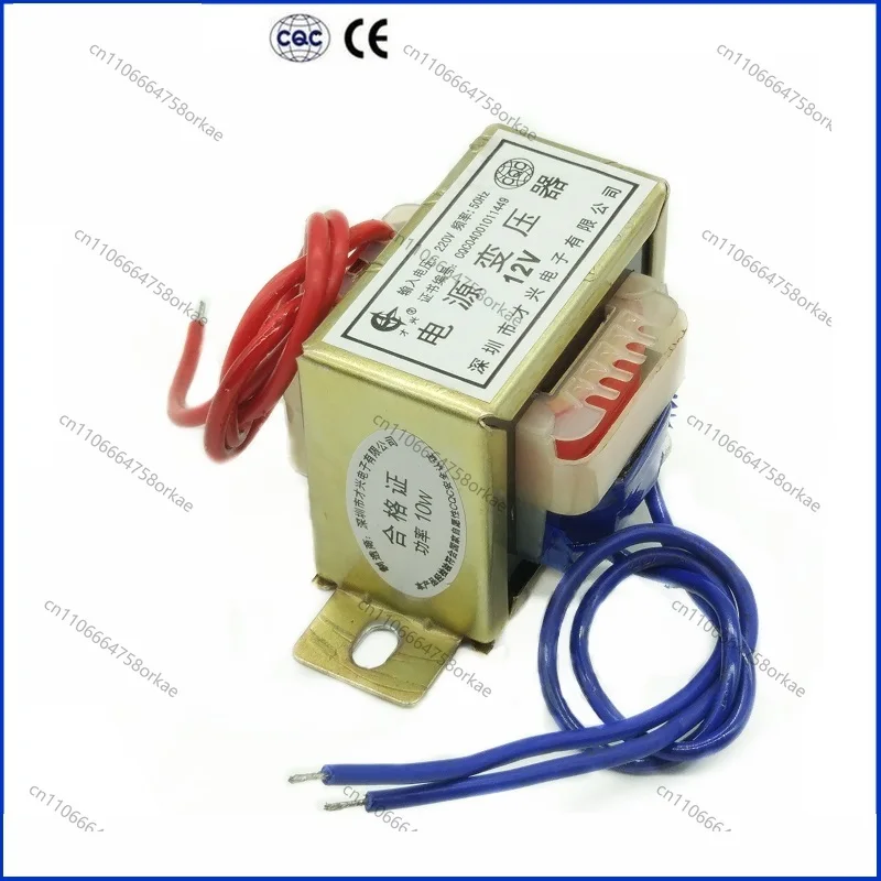 AC 6V 9V 12V 15V 18V 24V 36V 48V Output Voltage 10W EI  Input 220V/380V 50Hz~60Hz Single/dual voltage Copper power transformer