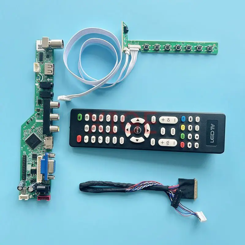 For LTN156AT23-C01 LTN156AT23-C02 Controller Driver Board USB+AV+VGA+HDMI TV Analog 1366x768 LVDS 40 Pin 15.6