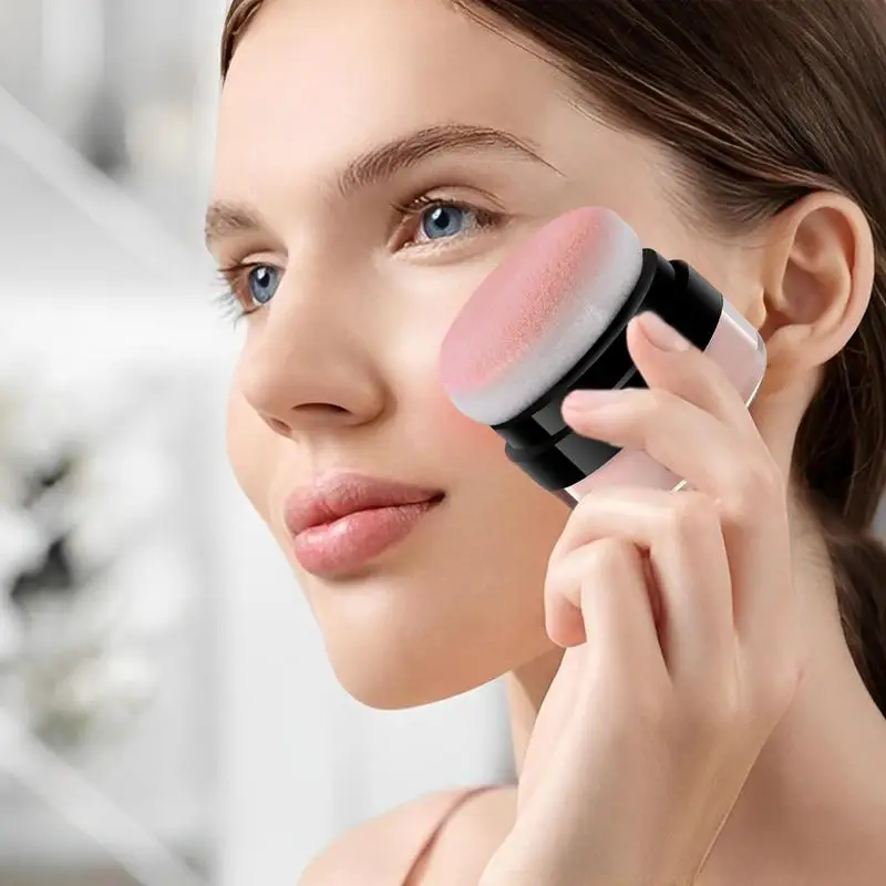 Cuscino d'aria Blush Mushroom Head Powder Blush Highlighter Rouge Peach Cheek Cream Powder Face Pigment trucco cosmetico