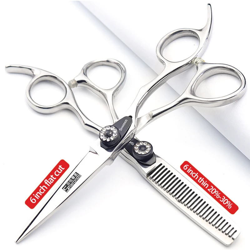 5/5.5/6-inch genuine professional hair clippers for home thinning, bangs, teeth cutting, professional hair cutting tools.