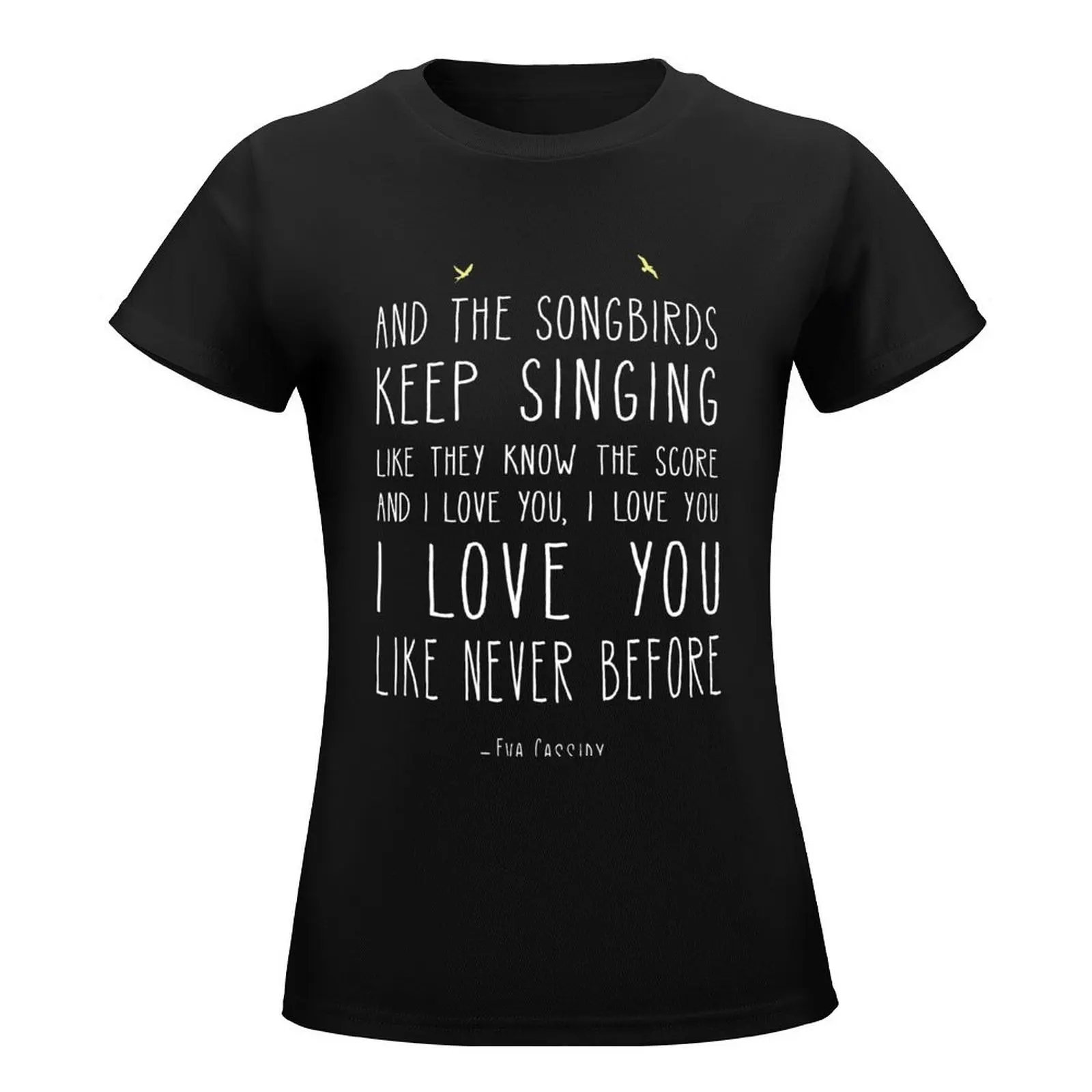 Songbird Eva Cassidy / Chistine McVie T-Shirt summer tops Female clothing Aesthetic clothing womans clothing