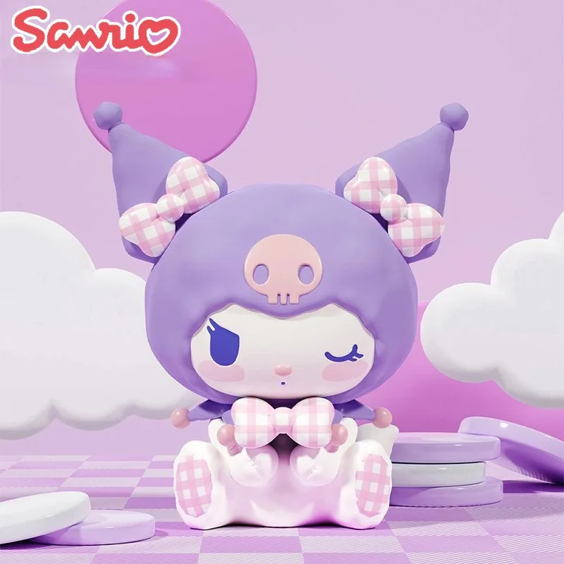 20cm Sanrio Genuine Kurome Hanton Anime Peripheral Piggy Bank Model Kawaii Figure Toy Desktop Decoration Ornaments Festival Gift