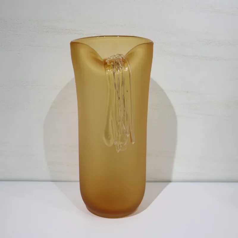 Modern Matte Brown Ceramic Vase Handmade Straight Design for Dried Flowers Living Room Decor Minimalist Home Ornament Desktop